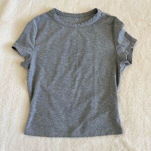 SOLD- Grey baby tee